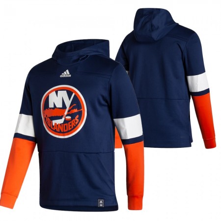 Pánské New York Islanders Blank 2020-21 Reverse Retro Pullover Mikiny Hooded